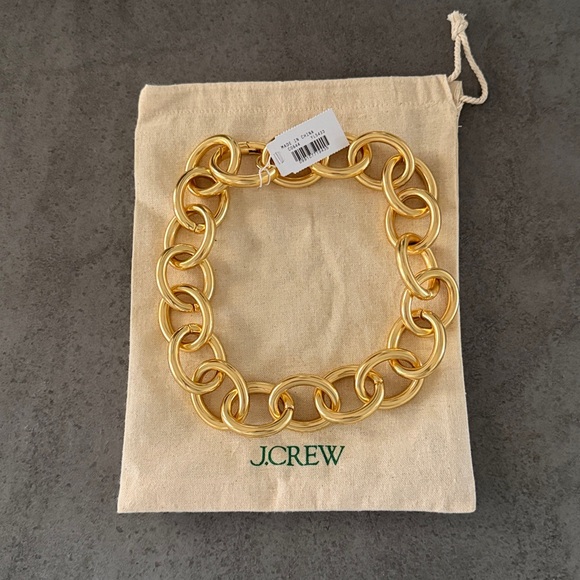 J. Crew Rounded Chainlink Necklace - Picture 2 of 4